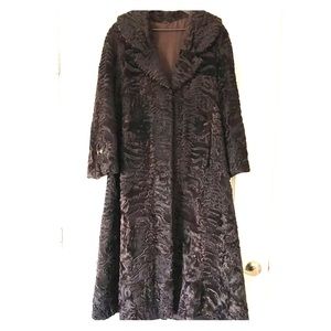 Genuine Persian Lamb Swing Coat